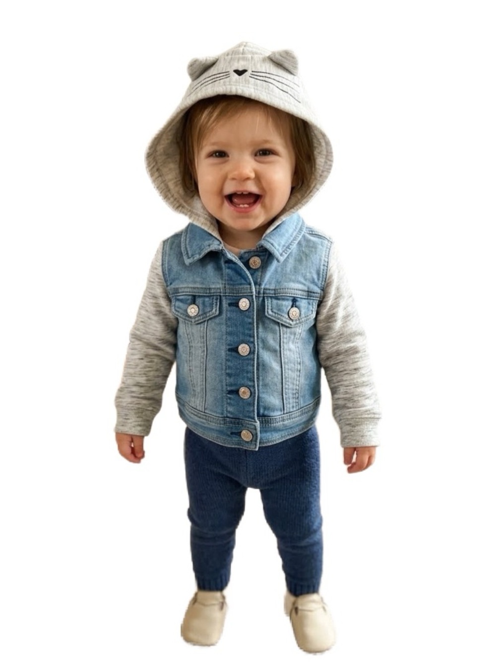 Jean And Flannel Coat Size 12 Months